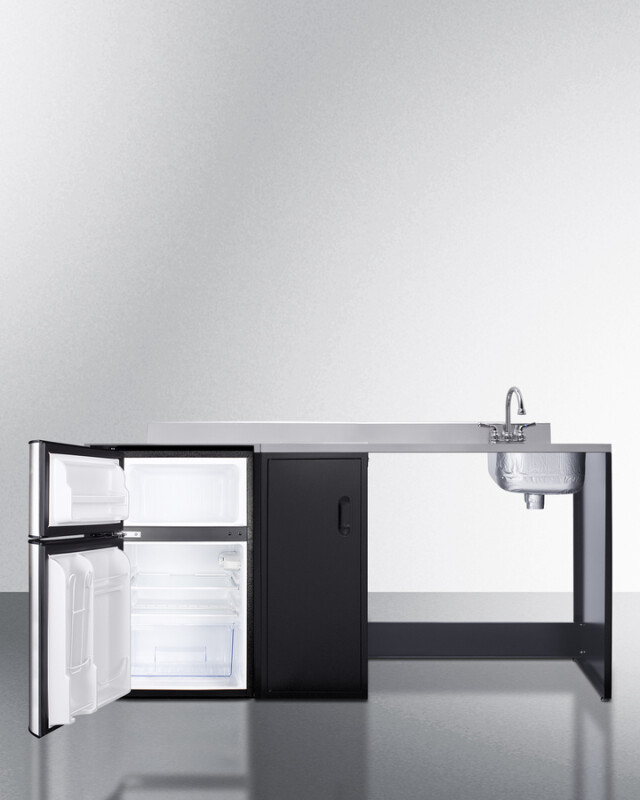 72" Wide Barrier-Free All-In-One Kitchenette, ADA-Compliant CK72ADARBFNCK