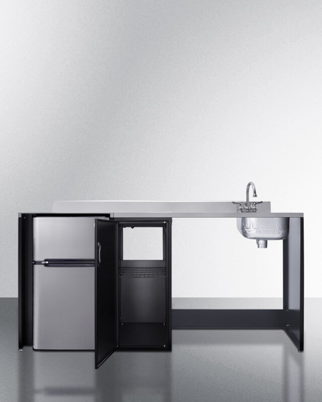 72" Wide Barrier-Free All-In-One Kitchenette, ADA-Compliant CK72ADARBFNCK