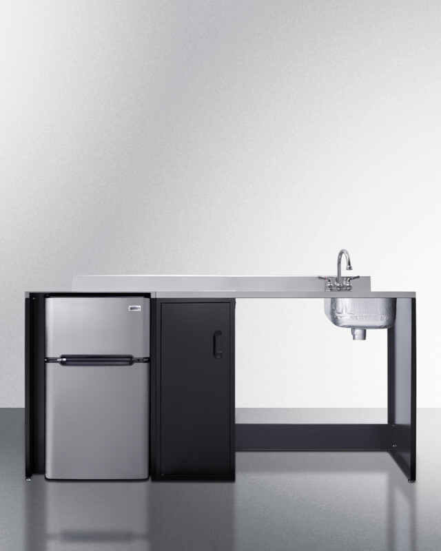 72" Wide Barrier-Free All-In-One Kitchenette, ADA-Compliant CK72ADARBFNCK
