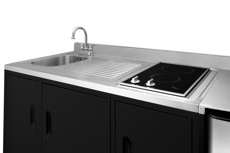 72" Wide All-In-One Kitchenette, ADA Counter Height CK72ADASINKL