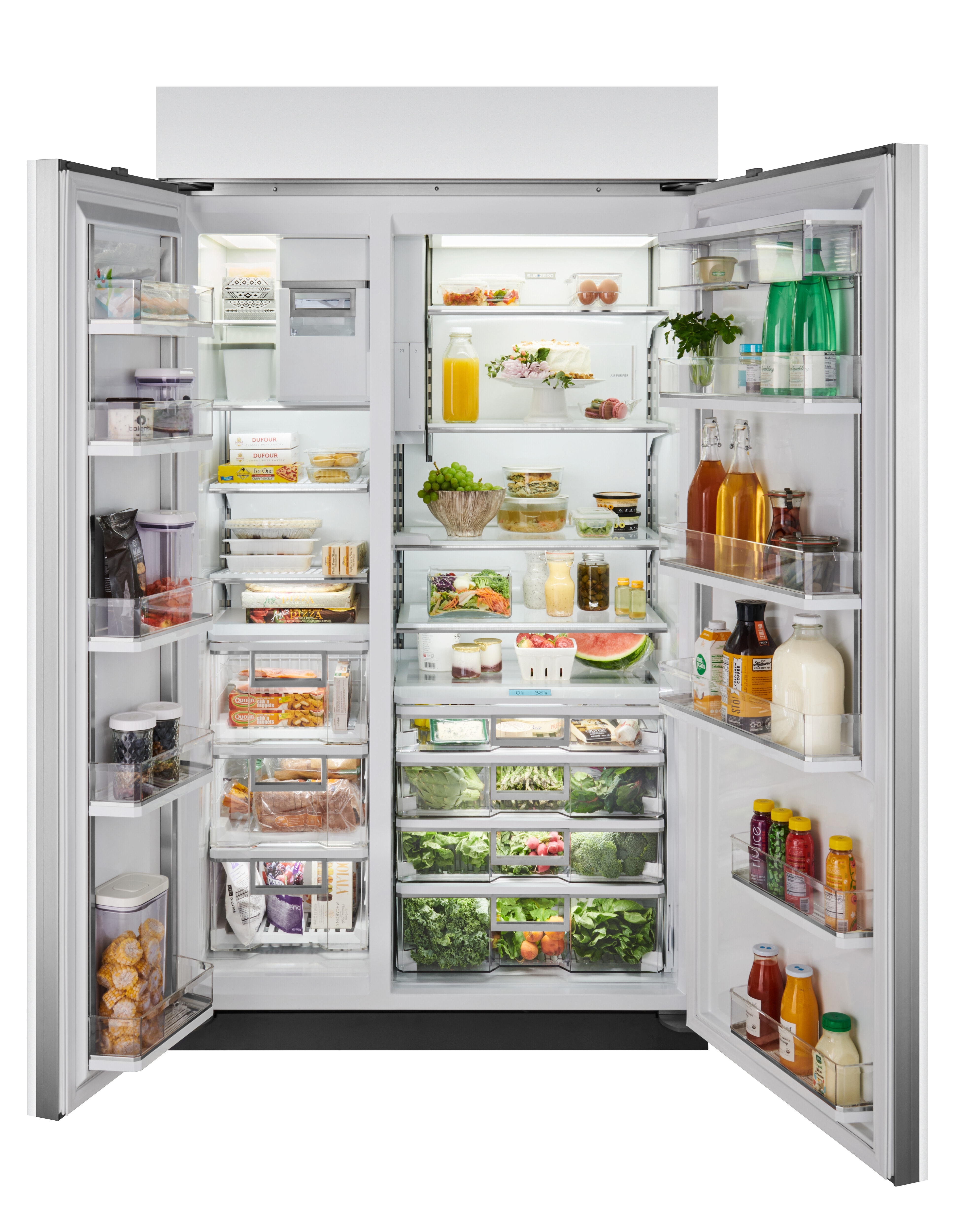 48" Classic Side-by-Side Refrigerator/Freezer with Internal Dispenser - Tubular Handle CL4850SIDST