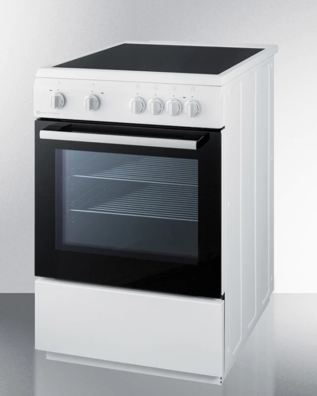 24" Wide Smooth Top Electric Range CLRE24WH