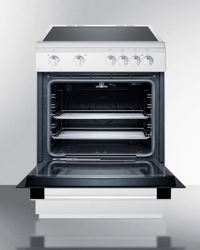 24" Wide Smooth Top Electric Range CLRE24WH