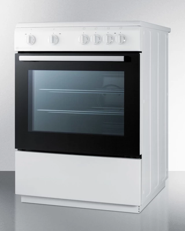 24" Wide Smooth Top Electric Range CLRE24WH