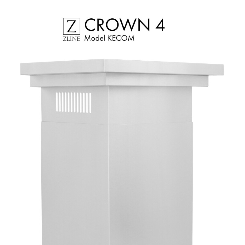 Crown Molding #4 For Wall Range Hood CM4KECOM