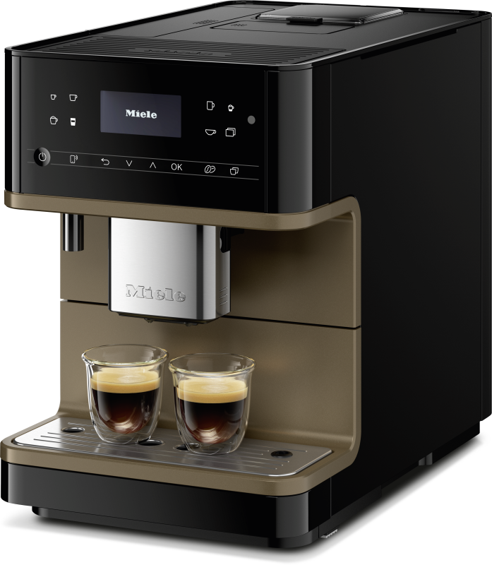 CM6 MilkPerfection Countertop Coffee Machine (Obsidian Black, Bronze Pearl Finish) CM6360OBBP
