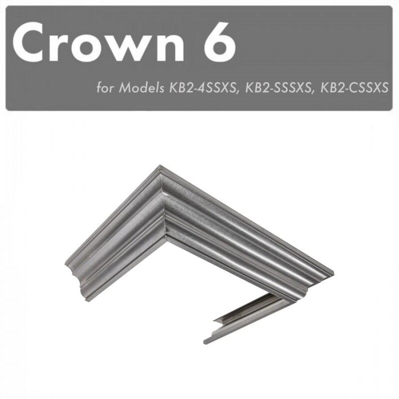 Crown Molding Profile 6 for Wall Mount Range Hoods CM6KBS304