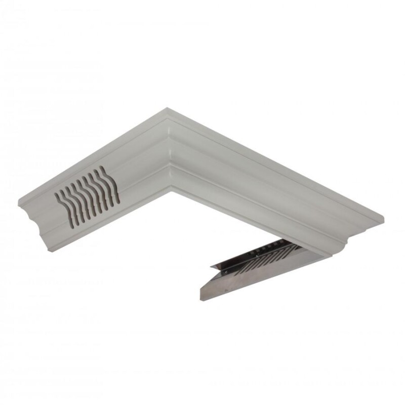 Vented Crown Molding Profile 6 for Wall Mount Range Hood CM6VKBUU