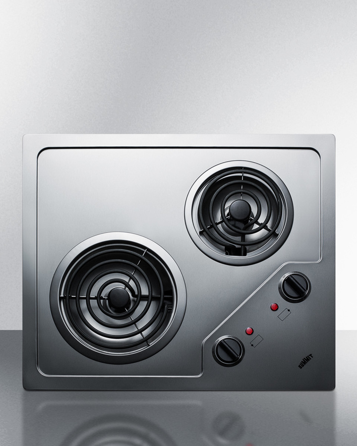 21" Wide 230V 2-Burner Coil Cooktop CR2B224S