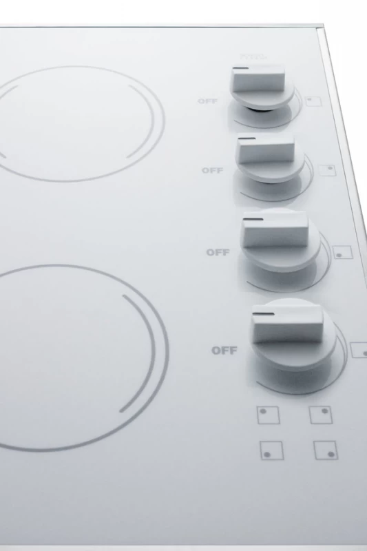 24" Wide 230V 4-Burner Radiant Cooktop CR425WH