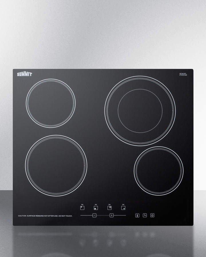 24" Wide 230V 4-Burner Radiant Cooktop CR4B23T5B