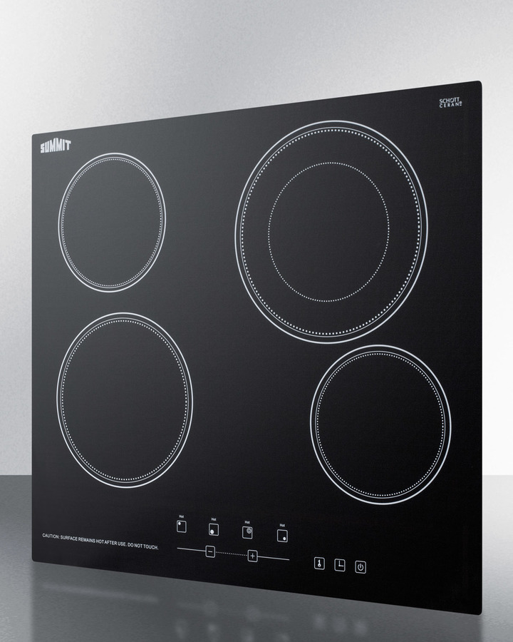 24" Wide 230V 4-Burner Radiant Cooktop CR4B23T5B