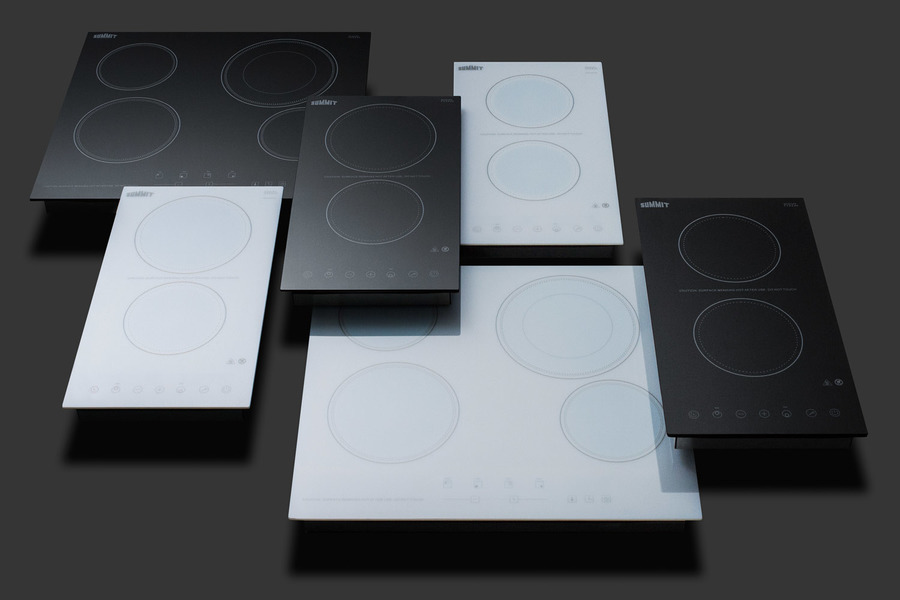 24" Wide 230V 4-Burner Radiant Cooktop CR4B23T6W