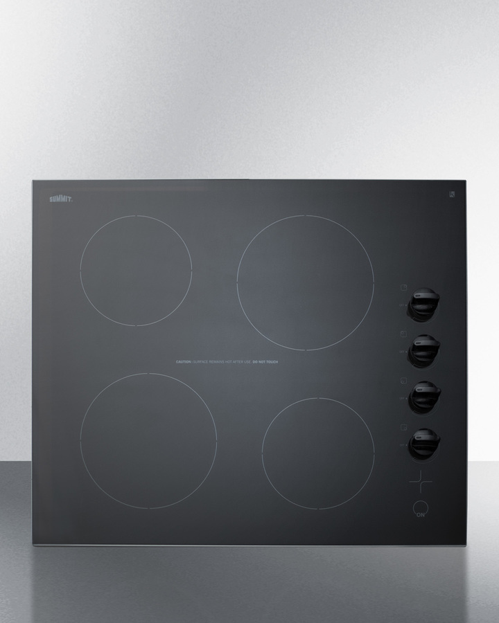 24" Wide 230V 4-Burner Radiant Cooktop CR4B242BL