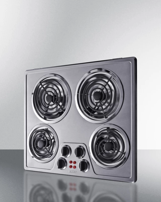 24" Wide 240V 4-Burner Coil Cooktop CR4SS24