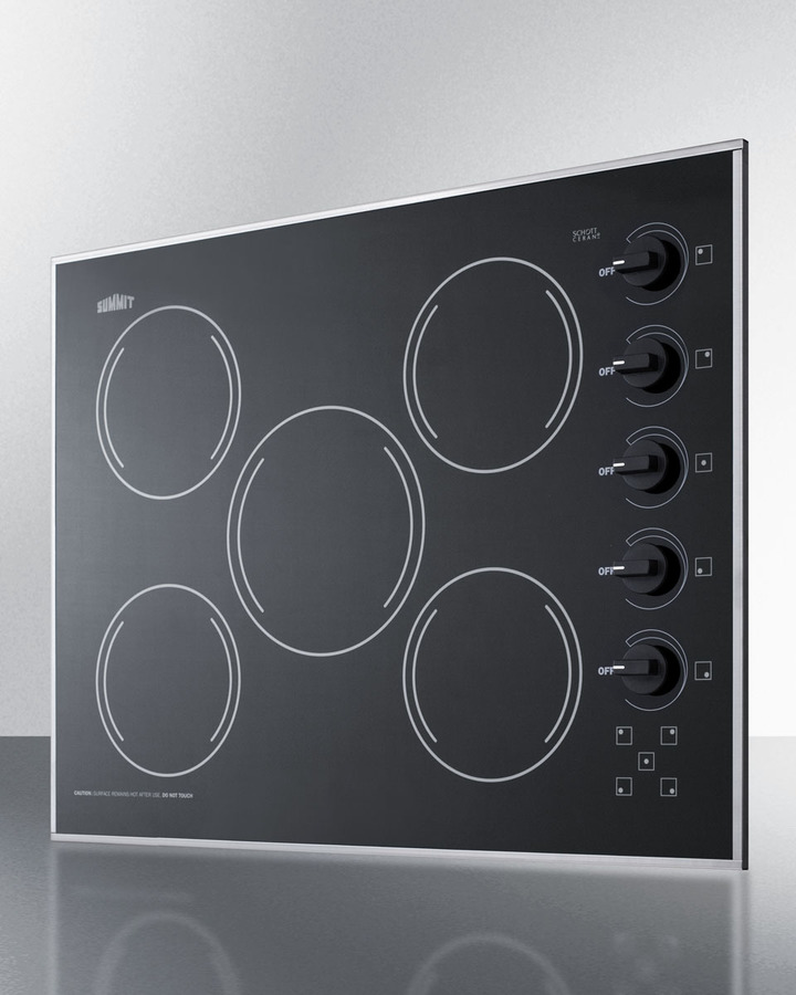 27" Wide 230V 5-Burner Radiant Cooktop CR5B273B