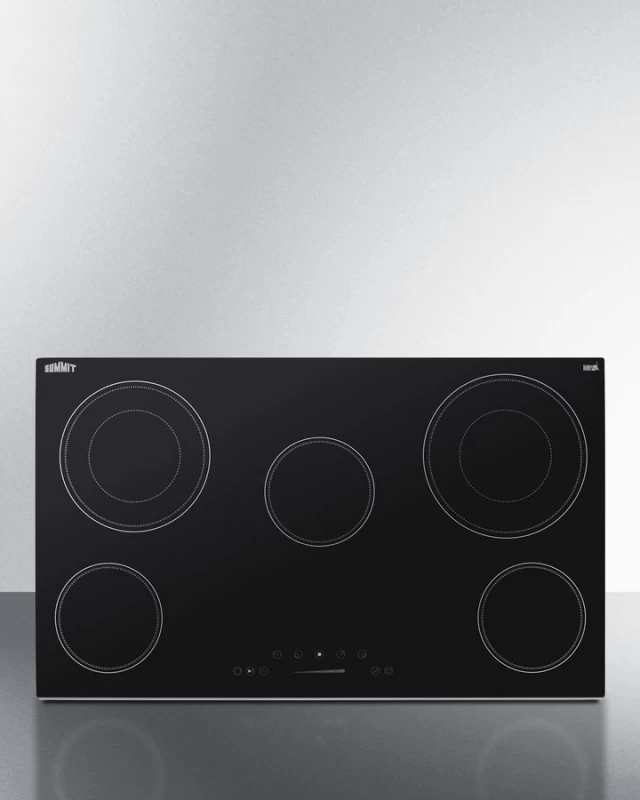 36" Wide 208-240V 5-Burner Radiant Cooktop CR5B36T9B
