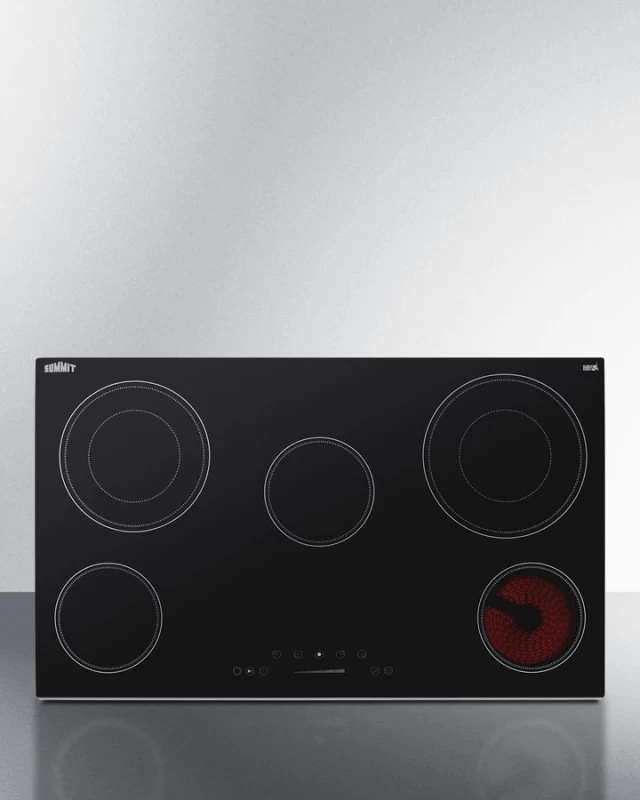 36" Wide 208-240V 5-Burner Radiant Cooktop CR5B36T9B