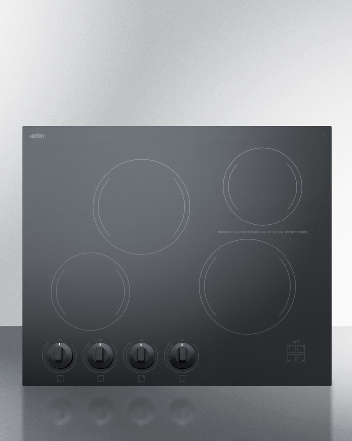 24" Wide 230V 4-Burner Radiant Cooktop CREK4B