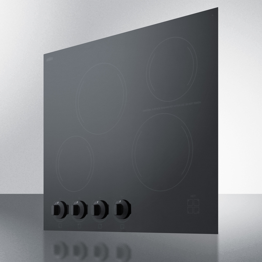 24" Wide 230V 4-Burner Radiant Cooktop CREK4B