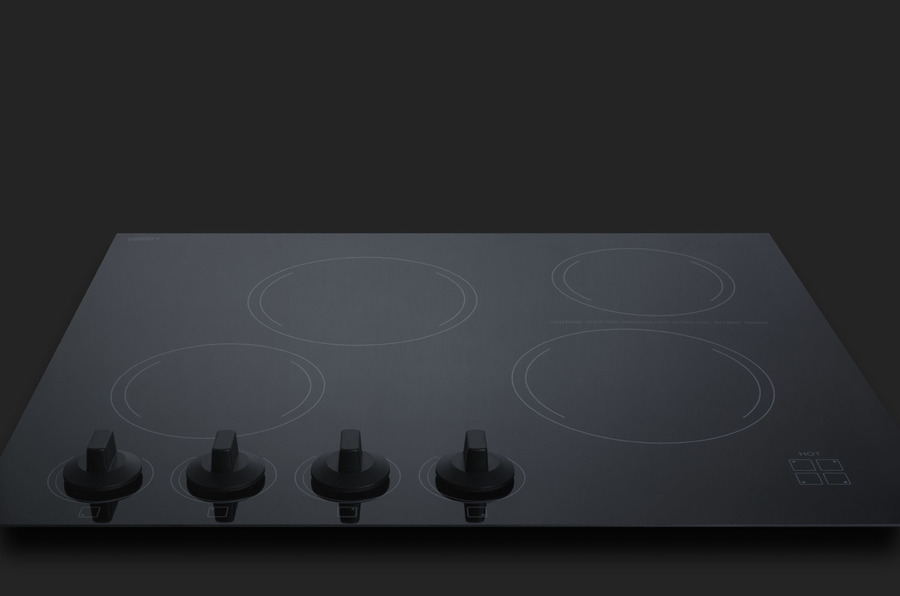 24" Wide 230V 4-Burner Radiant Cooktop CREK4B