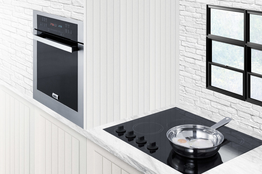24" Wide 230V 4-Burner Radiant Cooktop CREK4B
