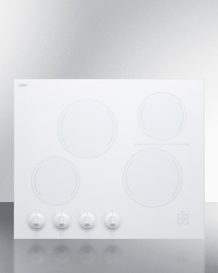 24" Wide 230V 4-Burner Radiant Cooktop CREK4W