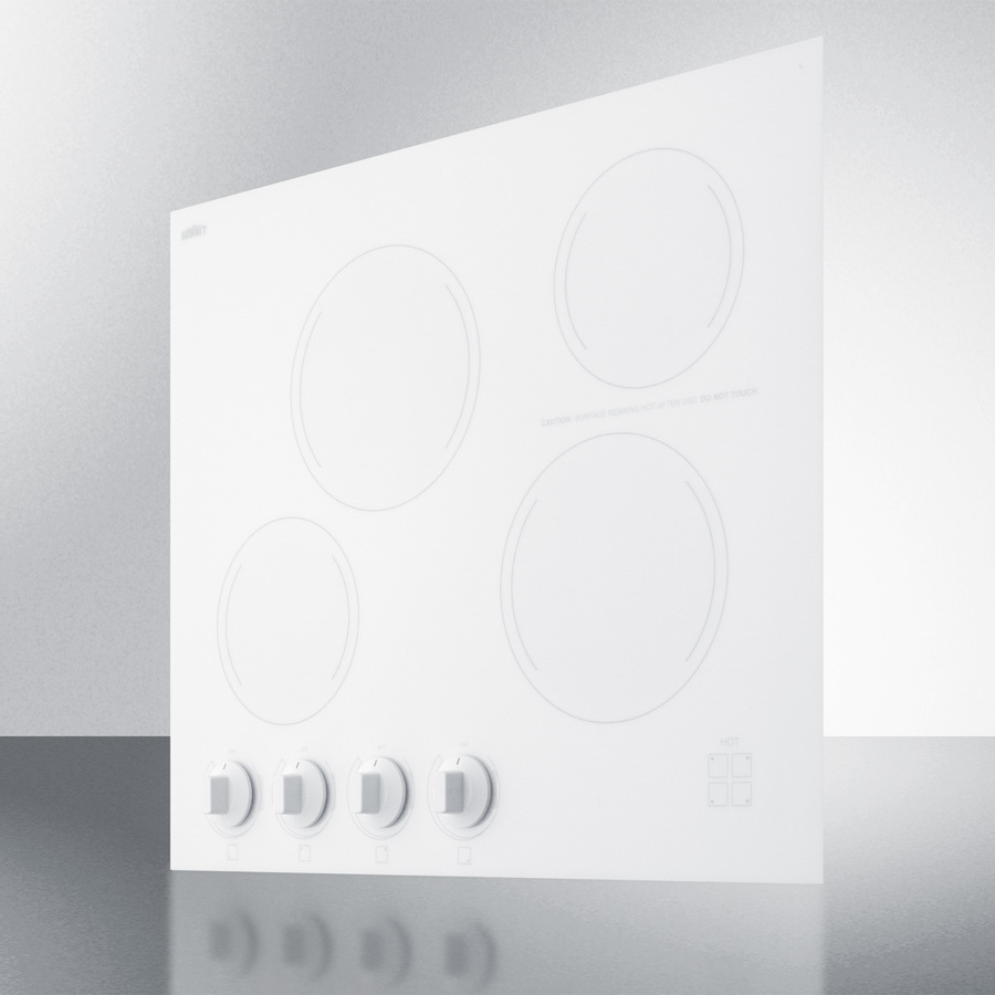 24" Wide 230V 4-Burner Radiant Cooktop CREK4W