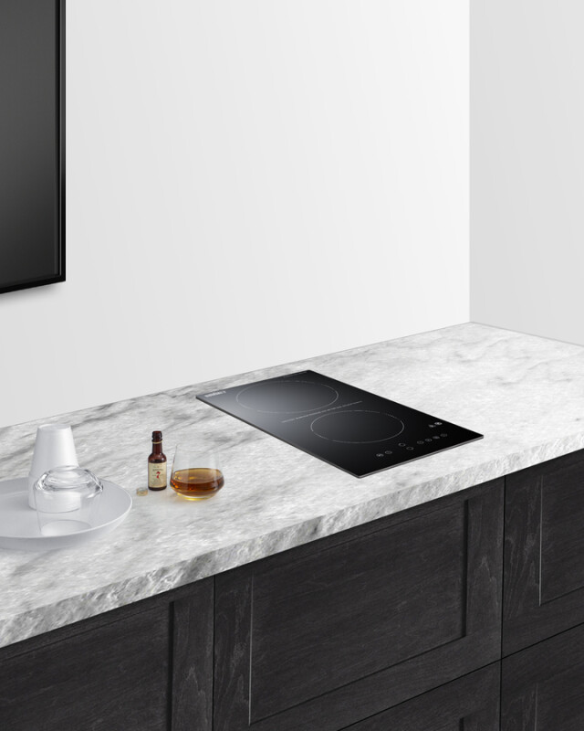 12" Wide 115V 2-Burner Radiant Cooktop With Safety Shutoff CRH2BT30115