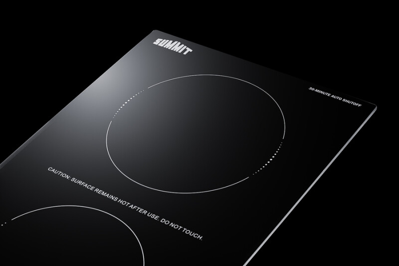 12" Wide 115V 2-Burner Radiant Cooktop With Safety Shutoff CRH2BT30115