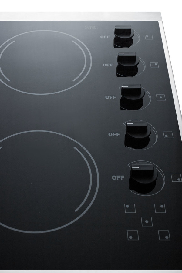 27" Wide 230V 5-Burner Radiant Cooktop CRS5B13B