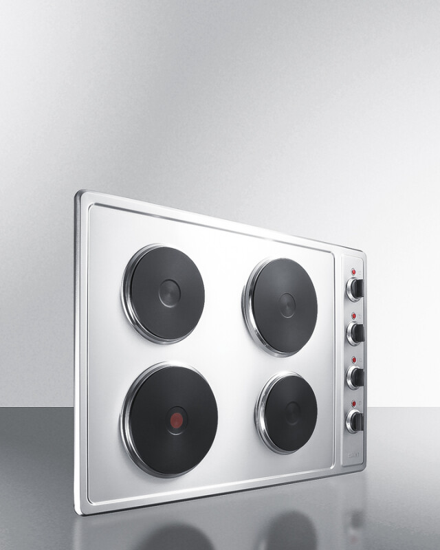 30" Wide 208/240V 4-Burner Solid Disk Cooktop CSD4B300
