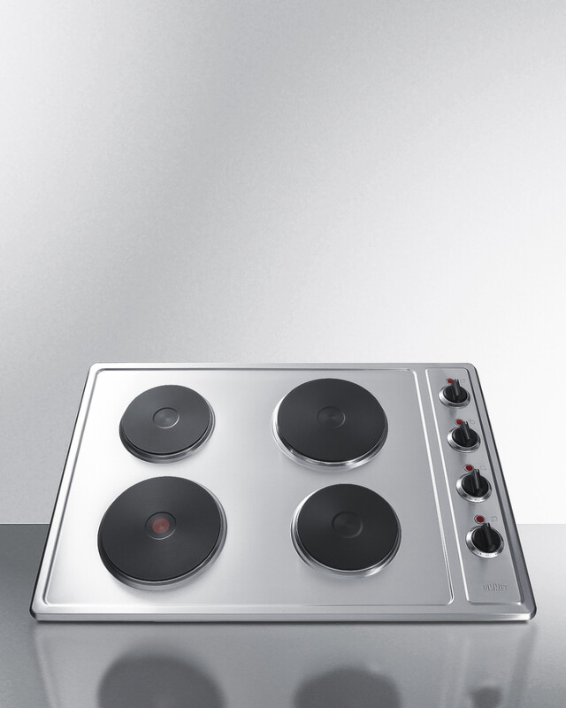30" Wide 208/240V 4-Burner Solid Disk Cooktop CSD4B300