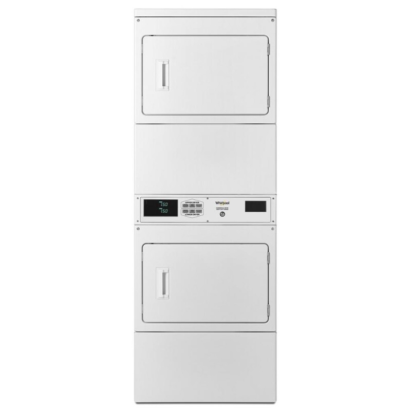 Whirlpool Commercial Gas Stack Dryer, Non-Coin White CSP2971HQ Picture 1
