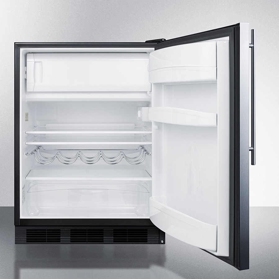 24" Wide Built-In Refrigerator-Freezer, ADA Compliant CT663BKBISSHVADA