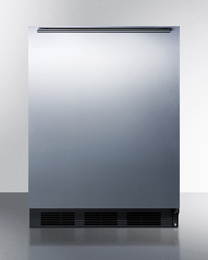 24" Wide Refrigerator-Freezer, ADA Compliant CT663BKSSHHADA