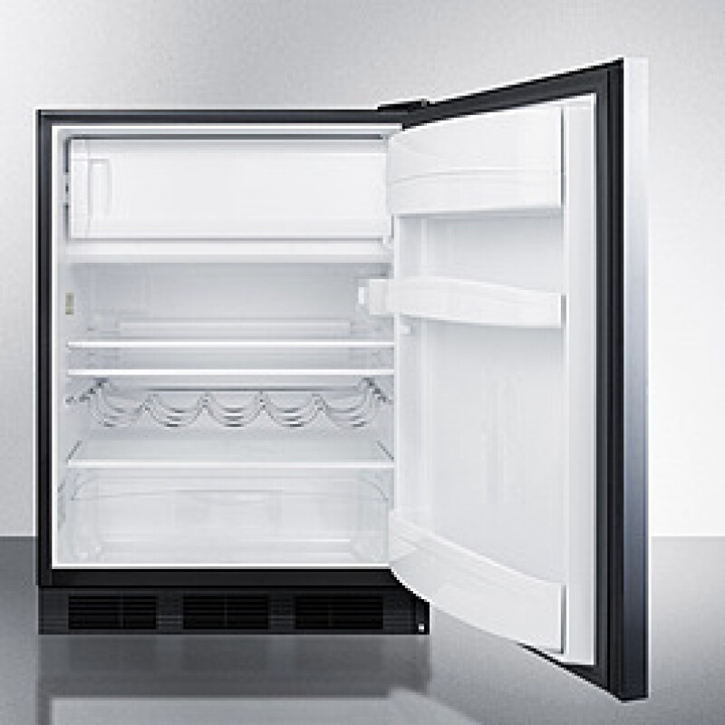 24" Wide Refrigerator-Freezer, ADA Compliant CT663BKSSHHADA