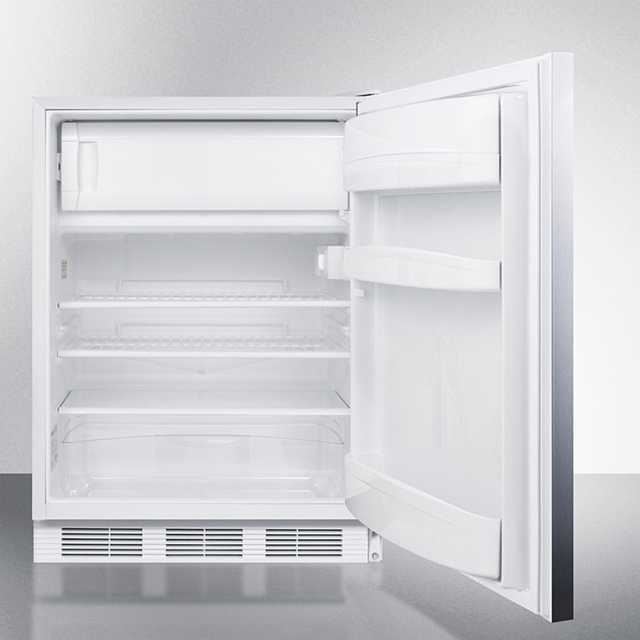 24" Wide Refrigerator-Freezer, ADA Compliant CT66LWSSHHADA