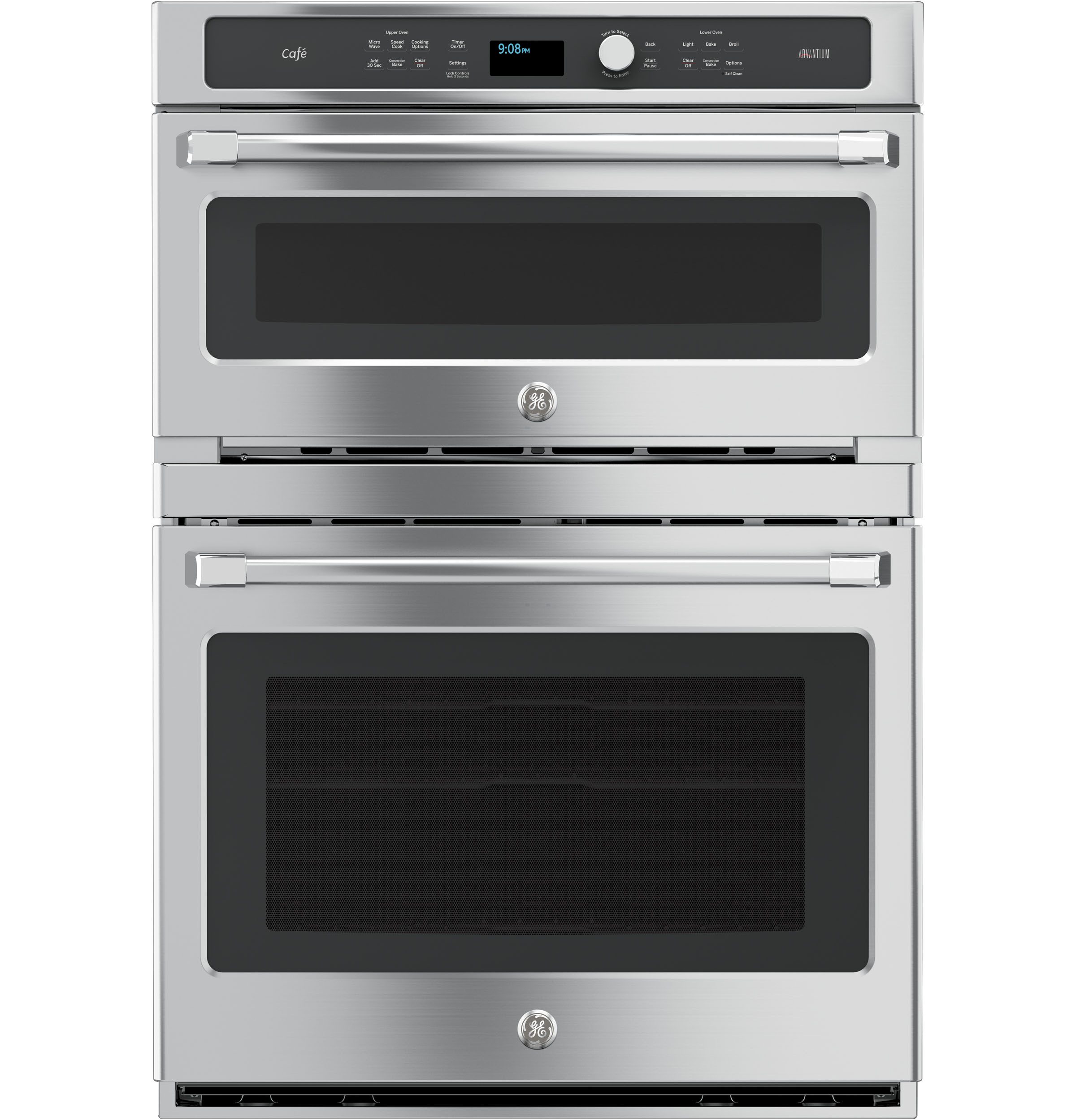 GE Series 30 in. Combination Double Wall Oven with Convection and Advantium Technology CT9800SHSS