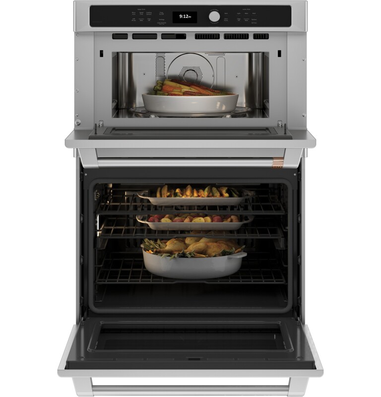 CAFÉ™ 30 in. Combination Double Wall Oven with Convection and Advantium® Technology CTC912P2NS1