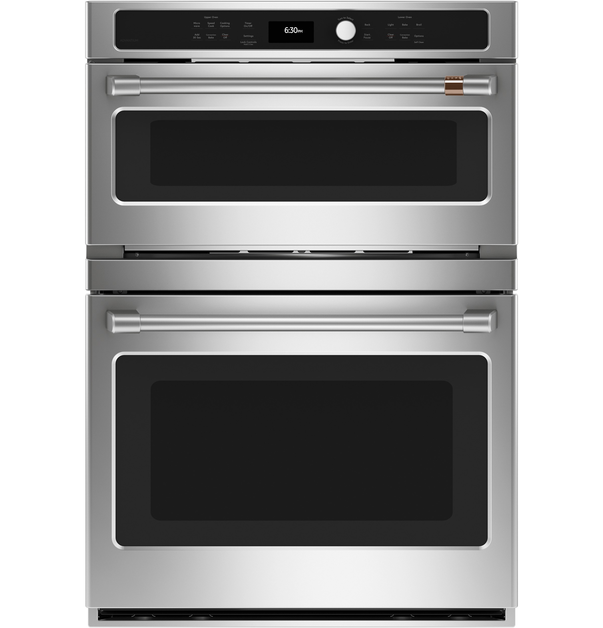 Cafe CAFÉ™ 30 in. Combination Double Wall Oven with Convection and Advantium® Technology Stainless Steel CTC912P2NS1 Picture 1