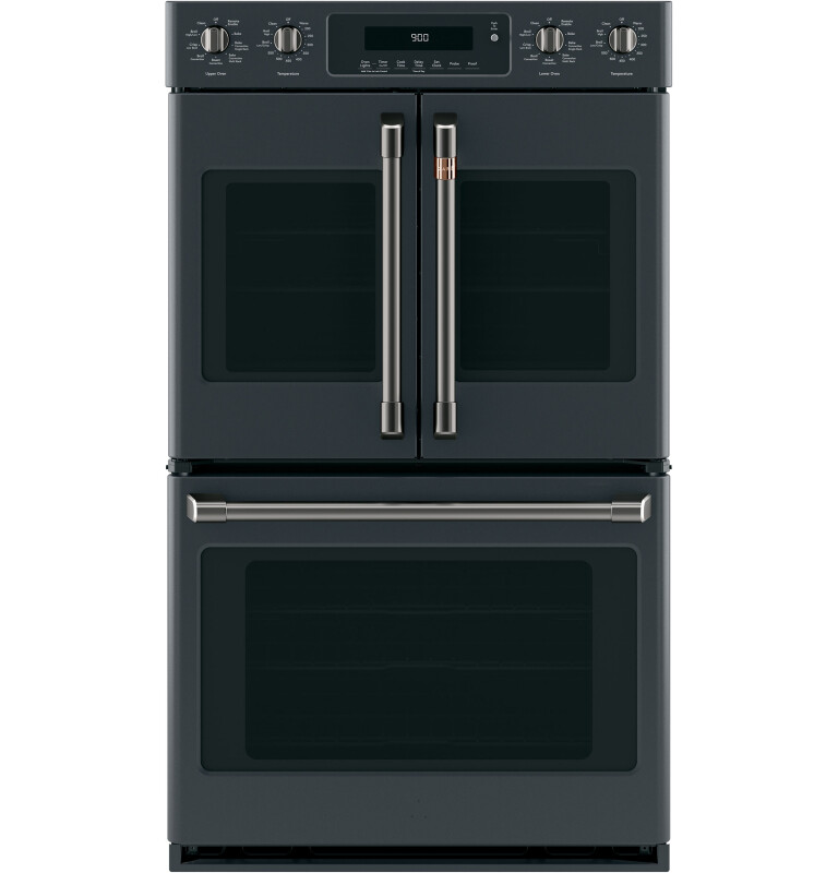 Cafe 30" Smart French-Door, Double Wall Oven with Convection Matte Black CTD90FP3MD1 Picture 1
