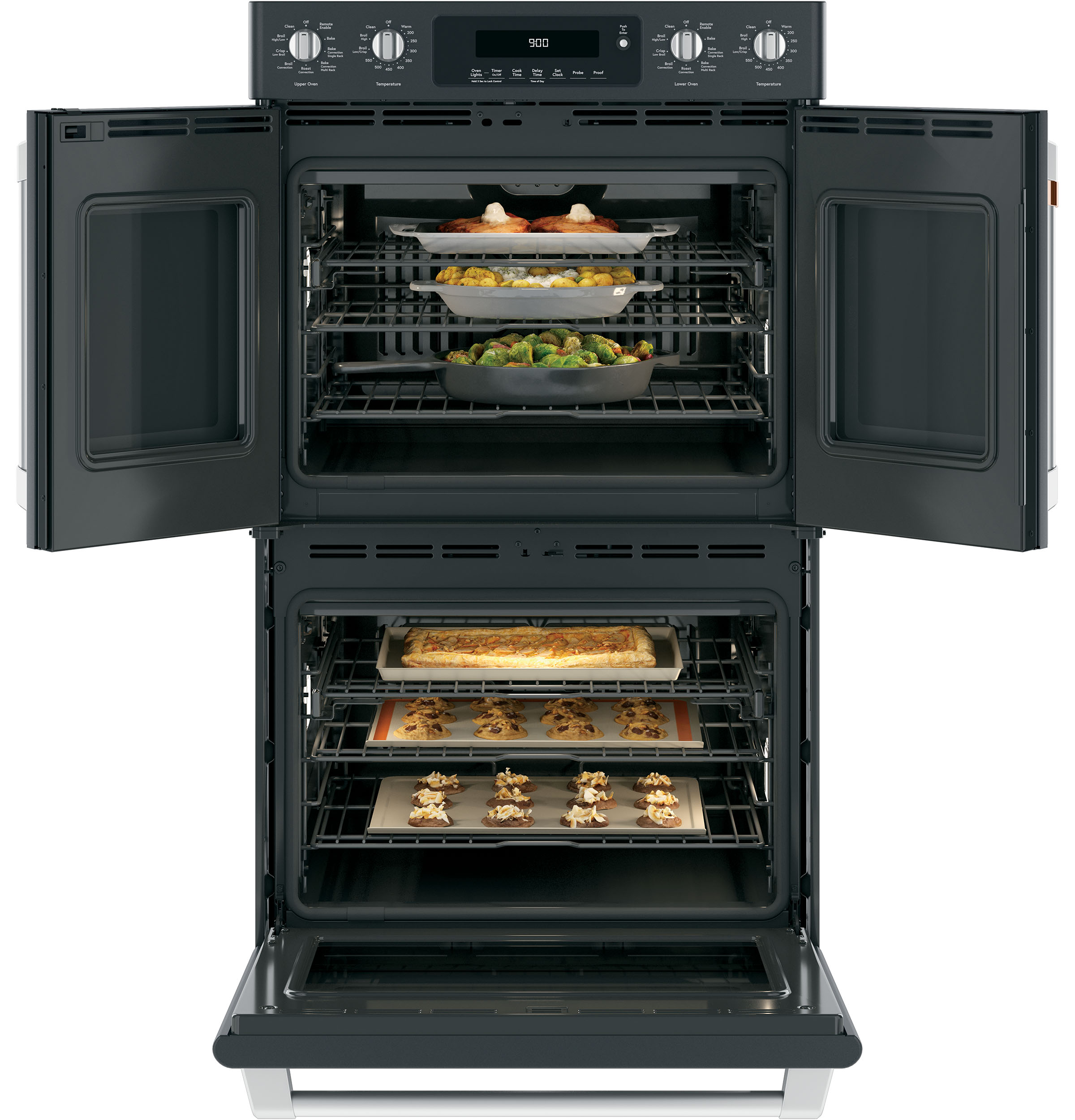 30" Smart French-Door, Double Wall Oven with Convection CTD90FP3MD1