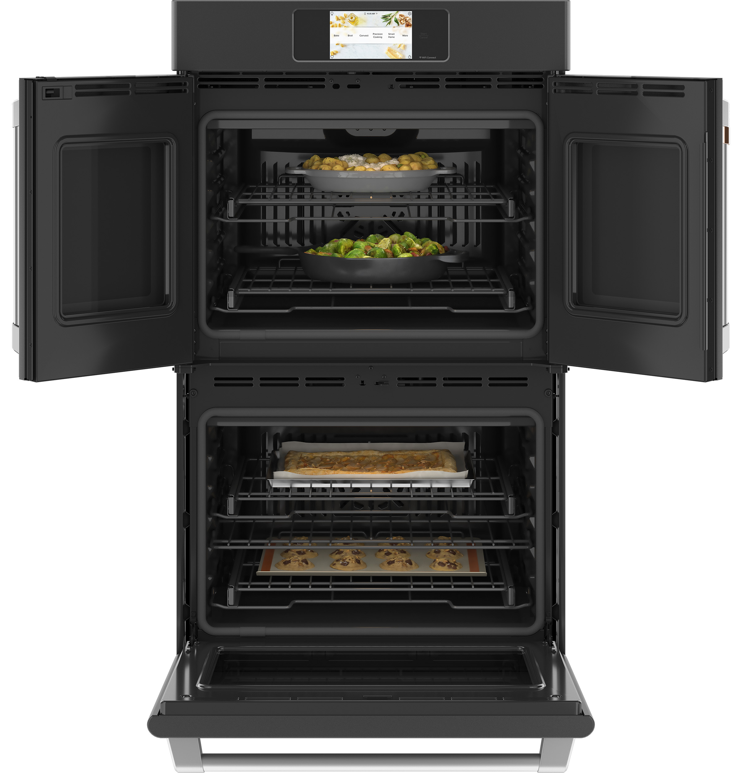 CAFÉ™ Professional Series 30" Smart Built-In Convection French-Door Double Wall Oven CTD90FP3ND1