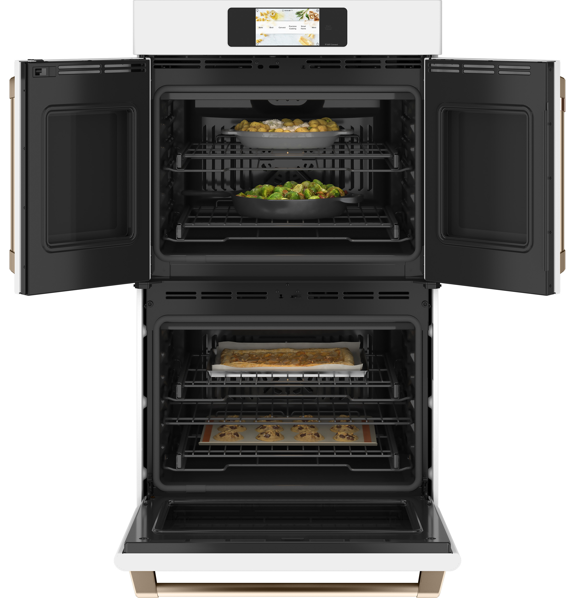 CAFÉ™ Professional Series 30" Smart Built-In Convection French-Door Double Wall Oven CTD90FP4NW2