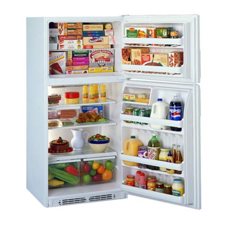 Top Mount, No Frost, 570 Liters (Freezer 173 Liters), Glass Shelves, Clear Interior CTG21GABWW