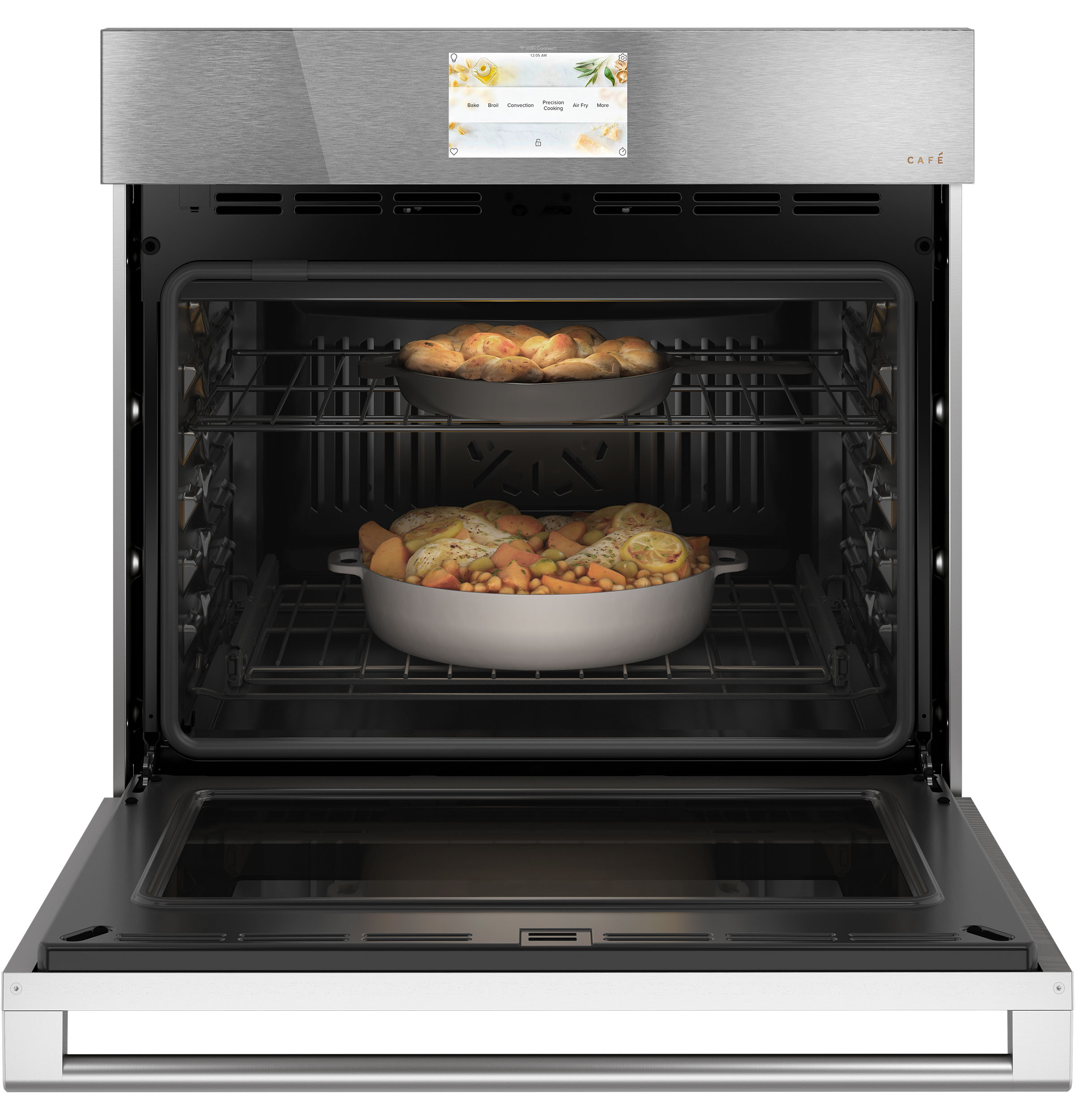 CAFÉ™ 30" Smart Single Wall Oven with Convection in Platinum Glass CTS70DM2NS5
