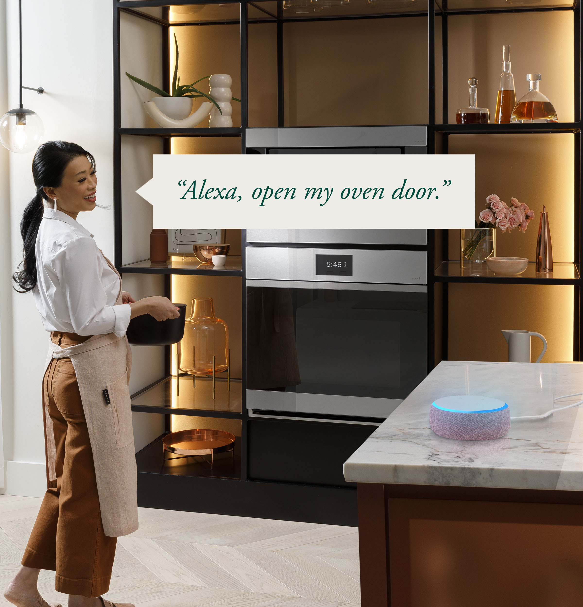 CAFÉ™ 30" Smart Built-In Convection Single Wall Oven in Platinum Glass CTS90DM2NS5