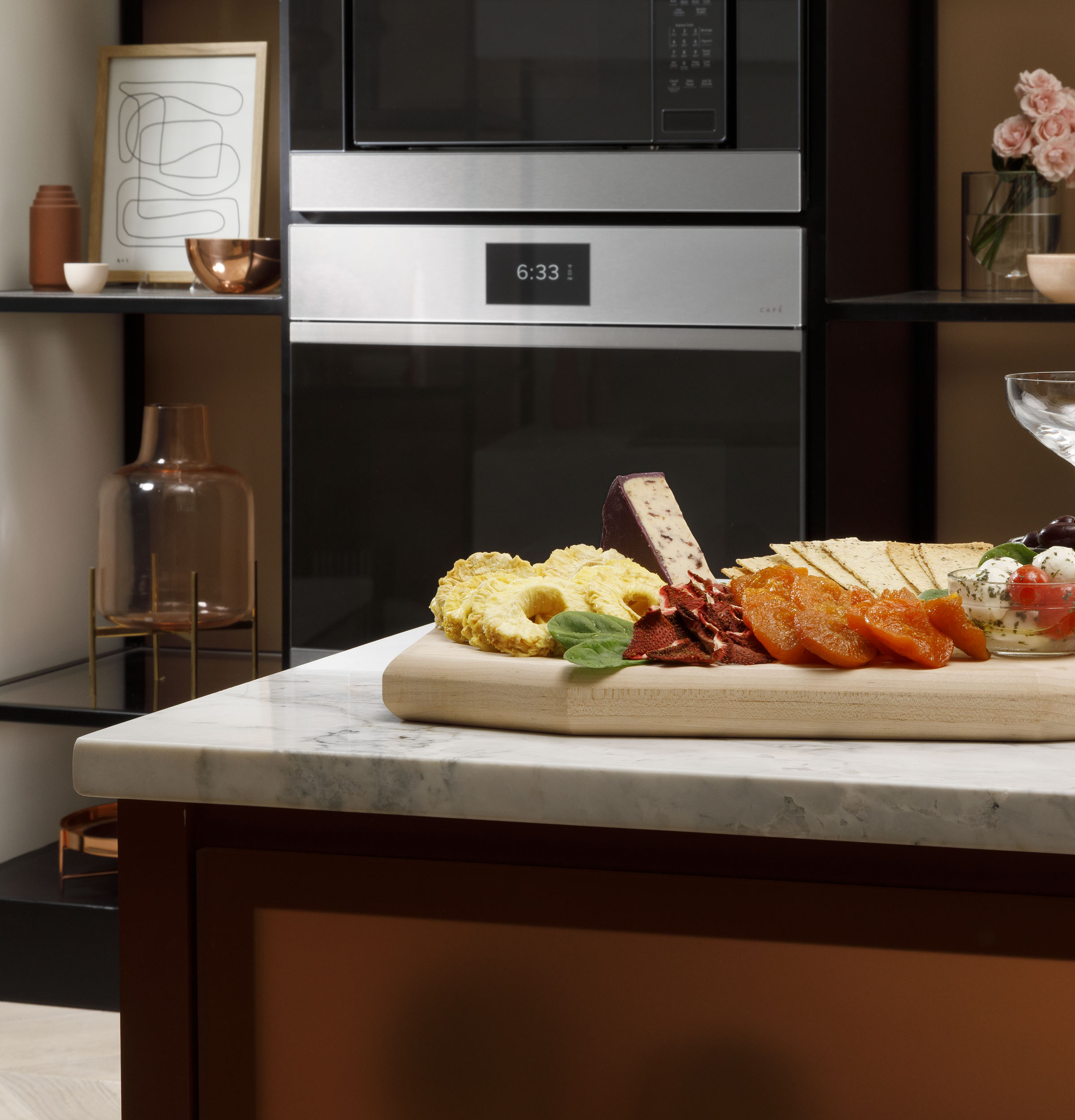 CAFÉ™ 30" Smart Built-In Convection Single Wall Oven in Platinum Glass CTS90DM2NS5