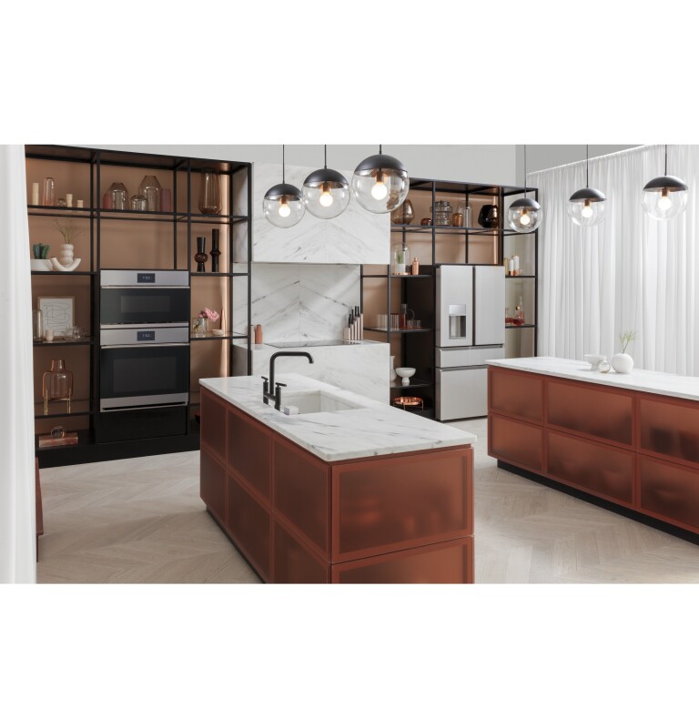 CAFÉ™ ENERGY STAR® 27.8 Cu. Ft. Smart 4-Door French-Door Refrigerator in Platinum Glass CVE28DM5NS5